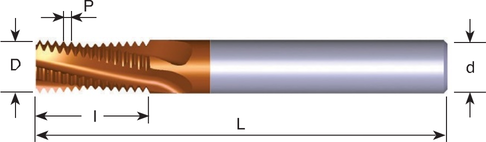 C.P.T. VHM-draadfrees MJ voor buitendraad MT7