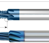 C.P.T. VHM-draadfrees UNC/UNF/UNEF High-Feed met binnenkoeling centraal voor binnendraad MT8