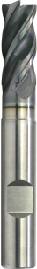PreMill® VHM-HPC-frees superlegeringen, RVS en titanium Ø3 mm, Z=4, AP=18, weldonopname Ø6mm, Mnl1-gecoat