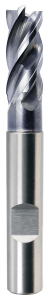 PreMill® VHM-HPC Precisiefrees Ø 4 mm, Z=4, AP=21, cilindrische opname Ø 6 mm AlTiN-coating