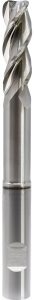 PreMill® VHM-HPC-Schachtfrees lang voor Alu, gepolijst met hoekradius, Z=3, weldonopname
