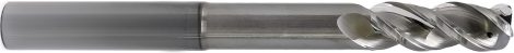 PreMill® VHM-HPC-Schachtfrees lang met binnenkoeling voor Aluminium, gepolijst met hoekradius, 20,0 mm, Z=3, cilindrische opname Ø20mm, ER= 1,0 mm, AP= 98 mm
